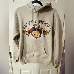 Betty Boop Beige Hoodie